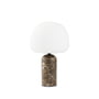 Northern - Kin Lampe de table LED, H 33 cm, blanc / marbre foncé Emperador