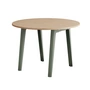 TipToe - NEW MODERN Table de salle à manger Ø 110 cm, chêne / eucalyptus grey