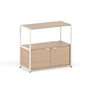 TipToe - Unit Système d'étagères, H 75 x 84 cm, 1 porte incluse, chêne / cream white