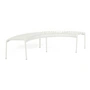 HAY - Palissade Park Bench y compris le pied central, blanc crème