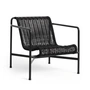 HAY - Palissade Cord Lounge Chair Low, anthracite