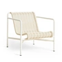 HAY - Palissade Cord Lounge Chair Low, blanc crème