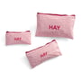 HAY - Candy Mono Trousse de toilette, plate, rose clair (3 pièces)