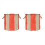 OYOY - Kara Panier de rangement M, cherry red (lot de 2)