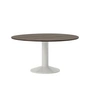 Muuto - Midst Table de salle à manger, Ø 140 cm, chêne huilé foncé / gris