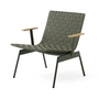 & Tradition - Ville AV45 Outdoor Lounge Chair avec accoudoirs, bronze green