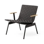 & Tradition - Ville AV45 Outdoor Lounge Chair avec accoudoirs, warm black