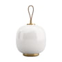 Louis Poulsen - VL45 Radiohus Portable LED lampe de table, laiton / blanc opale