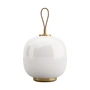 Louis Poulsen - VL45 Radiohus Portable LED lampe de table, laiton / blanc opale