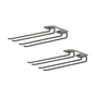 String - Hanger Rack Module pour verres à vin, 16 x 20 cm, gris foncé (lot de 2)