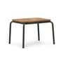 Normann Copenhagen - Vig Outdoor Table d'appoint, 55 x 45 cm, robinier naturel / vert foncé