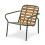 Normann Copenhagen - Vig Outdoor Lounge Chair, robinier naturel / vert foncé