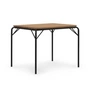Normann Copenhagen - Vig Outdoor Table, 90 x 80 cm, robinier naturel / noir