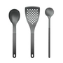 Rosti - New Optima Set d'ustensiles de cuisine 1, noir (3 pièces)