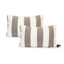 Fatboy - Paletti accoudoir, blanc / cacao rayé (lot de 2)