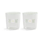 & klevering - Flora Verre à boire 300 ml, blanc (set de 2)