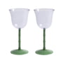 & klevering - Dot Verre à vin 180 ml, violet (set de 2)