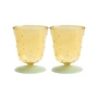 & klevering - Dot verre 200 ml, jaune (set de 2)