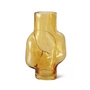 HKliving - Gleam Vase en verre high, amber