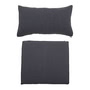 Bloomingville - Pavone & Mundo Coussin, 66 x 58 cm, noir (lot de 2)