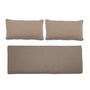 Bloomingville - Pavone & Mundo Coussin, 154 x 57 cm, marron (lot de 3)