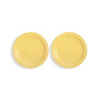 & klevering - Mochi Assiette, Ø 22,5 cm, jaune (set de 2)