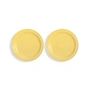 & klevering - Mochi Assiette, Ø 22,5 cm, jaune (set de 2)
