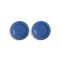 & klevering - Mochi Assiette, Ø 17,5 cm, bleu (set de 2)