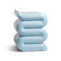 & klevering - Pillar Whip Table d'appoint, H 46 cm, bleu pastel