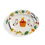 & klevering - Haines plat de service, 26,5 x 35 cm, multicolore