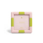 & klevering - Rift Cadre photo, 13 x 13 cm, rose / vert