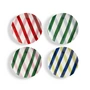 & klevering - Bliss Assiette, Ø 20,5 cm, multicolore (set de 4)