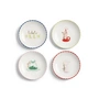 & klevering - Bliss Assiette, Ø 12,5 cm, multicolore (set de 4)