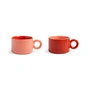 & klevering - Chiquito Tasse, 0,2 L, rouge (set de 2)