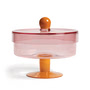 & klevering - Duo Verre de rangement, Ø 22 x 20 cm, rose / orange
