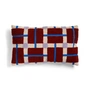 & klevering - Plano coussin 50 x 30 cm, rouge / bleu