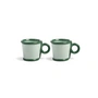 & klevering - Loop Gobelet avec anse 100 ml, vert (lot de 2)