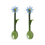 & klevering - Flora Cuillère, bleu (set de 2)