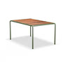 HOUE - AVANTI Table de salle à manger, 153 x 98 cm, frêne / vert olive
