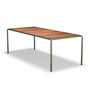 HOUE - VTable, 222 x 98 cm, frêne / olive green