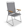 HOUE - CLICK Position Outdoor fauteuil, gris foncé