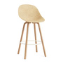 Normann Copenhagen - Mat chaise de bar 75 cm, hemp / cream