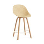 Normann Copenhagen - Mat chaise de bar 65 cm, hemp / cream