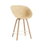 Normann Copenhagen - Mat chaise de bar avec accoudoirs 65 cm, hemp /cream