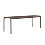 Ferm Living - Dapple Banc de jardin, 130 cm, dark chocolate