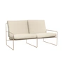 Ferm Living - Desert Outdoor Canapé 2 places, cashmere / blanc cassé (Pure Bouclé)