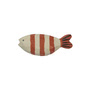 Ferm Living - Harbour Crochet de vestiaire, bandes de poisson, baked clay / light cele