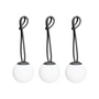 Fatboy - Bolleke Mini Lampe à suspendre, anthracite (set de 3)