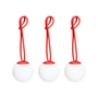 Fatboy - Bolleke Mini Lampe à suspendre, rouge (set de 3)