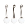 Fatboy - Bolleke Mini Lampe à suspendre, taupe (set de 3)